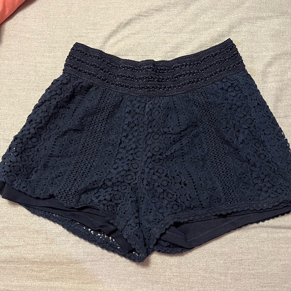 Maurices Navy Lace Skort Shorts